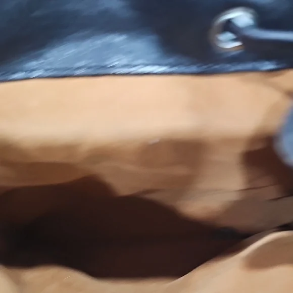 Black Leather Backpack with Renaissance Coins Silver Accents - Picture 12 of 16